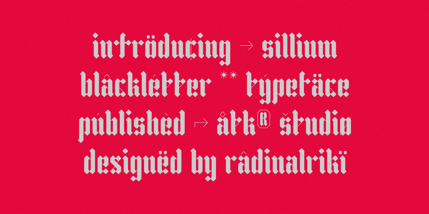 Example font Sillium #10
